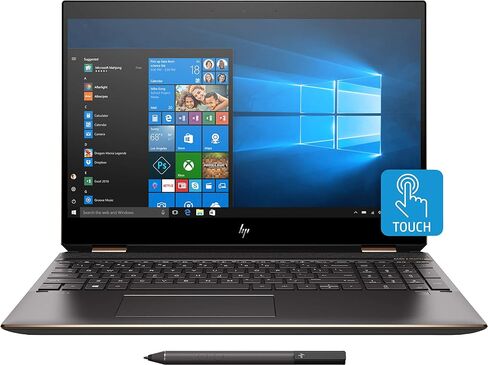 HP Touch-Screen Laptop Computer for Business - Win 11 Pro with Office 2021 Lifetime License, 15.6" FHD Display, Intel i7-1255U(10-core), 16GB RAM, 512GB SSD, HD Webcam, WiFi, Fast Charge in Saudi Arabia