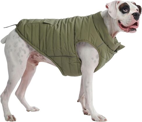 Spark Paws Dog Winter Jacket, Water-Resistant Coat, Warm Reflective Windproof Fleece-Interior, for Medium and Large Dogs - Lilac - 3XL in Saudi Arabia