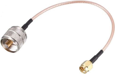 Uxcell SMA ذكر إلى UHF PL-259 ذكر RG316 RF كابل محوري محوري 0.15M/0.5Ft in Saudi Arabia