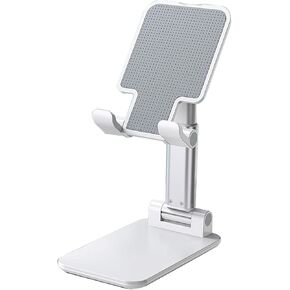 Cell Phone Stand for Desk,Phone Holder with Stable Anti-Slip,Increase Weight be Stable,Compatible with iPhone 15 14 13 12 Mini 11 Pro Xs Max XR X 6(White)