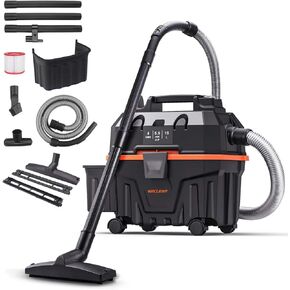 WECLEAN V7 Shop Vac 4 Gallon Wet Dry Vacuum Cleaner with 1 Gallon Toolbox Commercial 3 in 1 Shop Vacuum with Blower for Car and Workshop Garden and Garage,ETL Listed