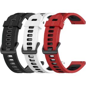 FitTurn Wrist Strap for EIGIIS Smart Watch Bands, Replacement Wristband Compatible for EIGIIS K22/K27/K55/K56/KE1/KE2/KE3/DM50/HM09/I32/S35 Soft Silicone Watch Band Adjustable Wristband Bracelet