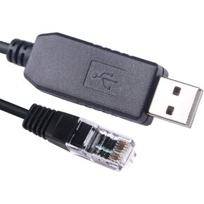 Skywatcher Goto Upgrade Control EQMOD Cable Telescope ASCOM for HEQ5pro AZEQ5 AZEQ6 EQ6-R Asiair Synscan Goto USB to RJ45 (6FT, Asiair to Mount RJ45)