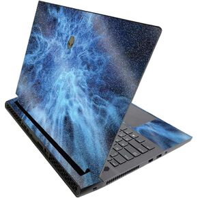 غلاف MightySkins اللامع لجهاز Alienware M17 R3 (2020) وM17 R4 (2021) - لهب غامض أزرق | لمسة نهائية لامعة متينة شديدة اللمعان | سهل التطبيق وتغيير النمط | صنع في الولايات المتحدة الأمريكية