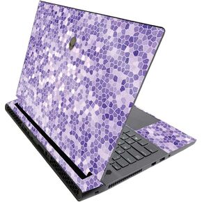 MightySkins Glossy Glitter Skin for Alienware M17 R3 (2020) & M17 R4 (2021) - Stained Glass | Durable High-Gloss Glitter Finish | Easy to Apply and Change Style | Made in The USA