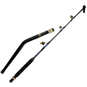 2-Pieces Deep Sea Fishing Rods, Topline Tackle Fishing Pole with 3+1 Roller Guides,Trolling Fishing Rod for Salt Water