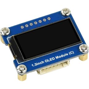 waveshare 1.3inch OLED Display Module Black/White Display Color 64×128 Resolution Embedded SH1107 Driver with SPI / I2C Interface