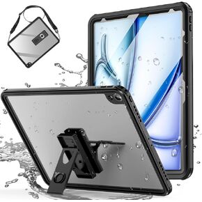 AICase for iPad Air 13 Inch Waterproof Case M2 2024 6 Generation [6th Gen], [Built-in Screen Protector&Stand] Full-Body Rugged Shockproof Protective Cover for iPad Air 13" Case 2024/3rd Gen 2018