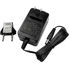 HQRP Charger w/Small Jack Works with Booster PAC Esa217 ES5000 ESP5500 ES6000 ESA214 Jump Starter Power Supply AC Adapter Adaptor Truck PAC TCB-ESA217 141-004-000 GPU481801000WD00 + Euro Plug Adapter