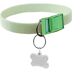 Davis FurEver Brite Glow in The Dark Pet Safety Collar, Small to Medium, Green
