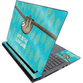 غلاف MightySkins اللامع لجهاز Alienware M17 R3 (2020) وM17 R4 (2021) - الكسل البطيء | لمسة نهائية لامعة متينة شديدة اللمعان | سهل التطبيق وتغيير النمط | صنع في الولايات المتحدة الأمريكية