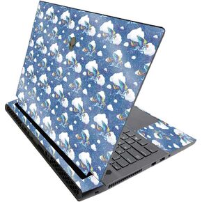 MightySkins Glossy Glitter Skin for Alienware M17 R3 (2020) & M17 R4 (2021) - Rainbow Pegasus | Durable High-Gloss Glitter Finish | Easy to Apply and Change Style | Made in The USA