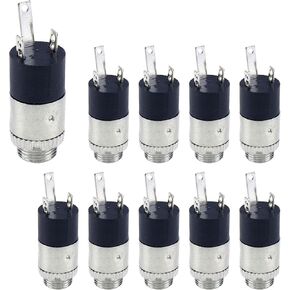 Mcredy PJ-392 3.5mm Stereo Headphone Audio Socket Stereo Panel Mount Jack Connector Pack of 10