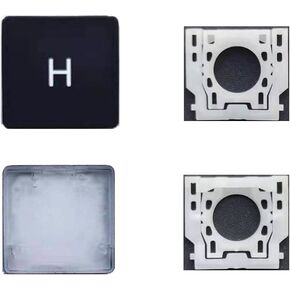 Replacement Individual H Key Cap and Hinges are Applicable for Surface Pro 4/5/6/7 1724 1796 1807 1866 (Black) Keyboard to Replace The H Key Cap and Hinge