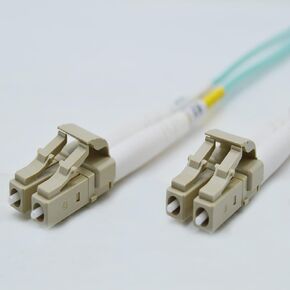 FCD 4M OM4 LC ST Fiber Patch Cable | Bend Insensitive Plenum 100Gb Duplex 50/125 LC to ST Multimode Jumper 4 Meter (13.12ft) | Length Options: 0.5M-300M | 10/40/100g mmf om4-lc-st