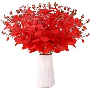 18Pcs Black Artificial Flowers 2 Styles Black Eucalyptus Stems for Table Centerpieces Faux Eucalyptuses leaves Branches for Halloween Home Farmhouse Party Decoration