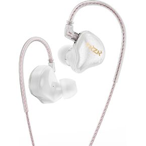 keephifi KZ ZST Wired in Ear Monitor Earphones 1BA+1DD HiFi in Ear Headphones Noise Cancelling Earbuds Wired for Audiophiles, Musicians, Singers, Drummers (Colorful, with Mic)