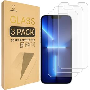 Mr.Shield Screen Protector Compatible For iPhone 14 Plus & iPhone 13 Pro Max [6.7 Inch] Tempered Glass Screen Protector [9H Hardness] [3 Pack]