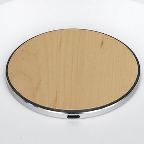 Wood Wireless Charger Pad, 15W Fast Charge, Qi Certified, Compatible with iPhone, Elegant Home or Office Decor (Redwood)