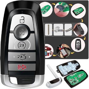 Autel Universal Blank Key, MaxiIM IKEYFD005AH, 5 Buttons, OE-Quality, Dual-Band, 130FT Remote Transmission