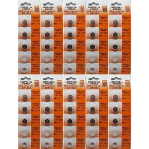 50 3v Battery CR1220 CR-1220 Lithium Batteries DL1220
