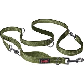 HALTI Anatomy Multifunctional Dog Leash - Shock Absorbing Double-Ended Leash, Ideal for Dog Walking & Training. Comfortable to Hold, Reflective & Lightweight. Suitable for Puppies (Size Small, Teal)