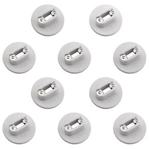 10PCS R17D to G13 Lamp Socket Adapter LED Tube Light End Cap Lamp Holder with 25mm Diameter for G13 T8 T5 Lamps in R17 Lamp Socket White