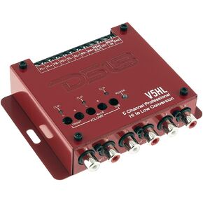 DS18 V5HL محول خط إخراج 5 قنوات، إشارة مكبر صوت عالية المستوى إلى محول RCA منخفض المستوى مع تقنية استشعار الصوت المدمجة؛ تنتج مخرجات تشغيل عن بعد للتحكم في معدات ما بعد البيع الخاصة بك in Kuwait