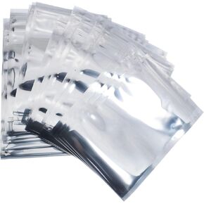 RLECS 50PCS 10x15PCS Self-sealing Plastic Static-Free Resealable Zip Lock Bags for SSD HDD and Electronic Device