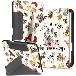 for iPad Mini 6th Generation Case - with Pen Holder Cute Cartoon for iPad Mini 6 Case 8.3 inch Case for Boys Girls Women Men Cool Anime Kawaii Fun Protector Stand Folio Case, Red Eyes