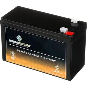 Chrome Battery 12V 7.5AH SLA Rechargeable Replacement Battery compatible with UPS Back Up,Security Alarm, and More: 3.72 x 5.94 x 2.56, T1 Terminal