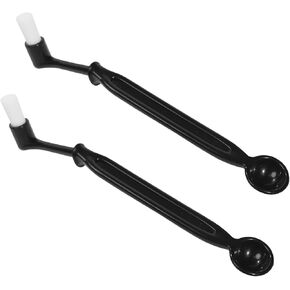Espresso Machine Cleaning Brush Kit, 2 Pieces Coffee Cleaning Brush with Spoon Head for Coffee Grinder and Espresso Cleaning