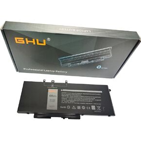 GHU GJKNX 68Wh 7.6V Bettery Compatible with Dell Latitude 5480 5490 5580 5590 DY9NT GD1JP P72G001, P72G002 P72G003 P60F001
