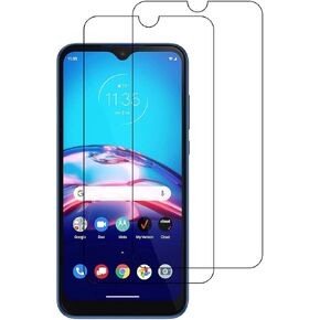 for Motorola Moto E Temperd Glass Screen Protector - [2 Pack] Tempered Glass Screen Protector 9H HD Flat Screen Protector Bubble Free for Motorola Moto E 2020 XT2052 6.2"