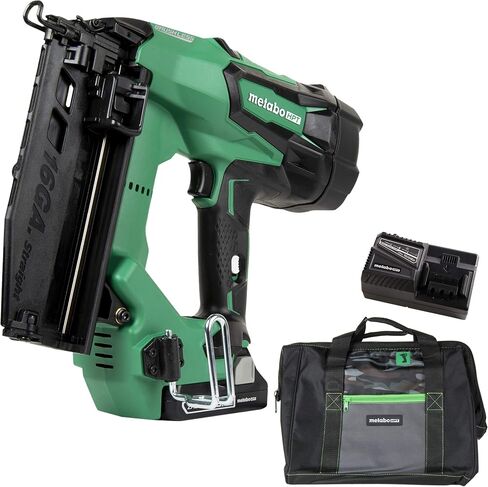 Metabo HPT Cordless 18V MultiVolt™ Straight Finish Nailer Kit | 16 Gauge | 1-18V 2.0Ah Lithium Ion Battery w/Fuel Gauge | Lifetime Tool Warranty | NT1865DMST in Saudi Arabia