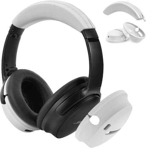 Case for Bose QuietComfort 45, Silicone Cover for Bose qc45, Soft Protective Accessories Cases, Black in Saudi Arabia