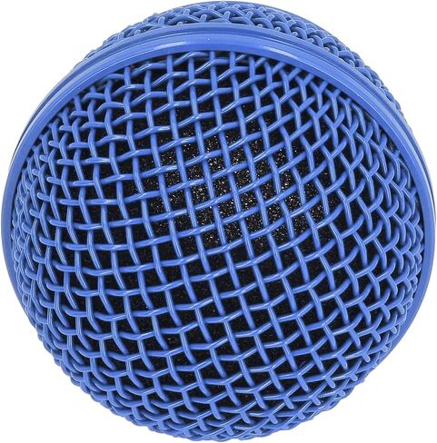 Microphone Head Replace, Mic Grille for SM58S, SM58LC, BETA58, BETA58A, M30, SV100, UT2, PGX24 SLX4, Steel Mesh Replacement Heads with Inner Foam (Blue) in Saudi Arabia