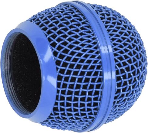 Microphone Head Replace, Mic Grille for SM58S, SM58LC, BETA58, BETA58A, M30, SV100, UT2, PGX24 SLX4, Steel Mesh Replacement Heads with Inner Foam (Blue) in Saudi Arabia