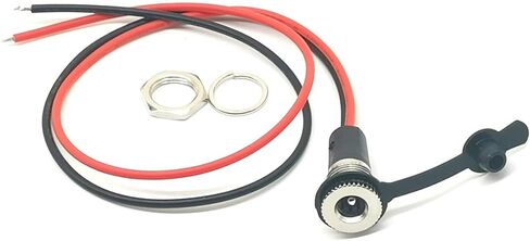 5 حزمة 5.5 × 2.1 مم تيار مستمر مقبس متفرع الطاقة الخيوط أنثى لوحة جبل موصل محول 10A DC-099 مقبس سلك الطاقة مع قابس مقاوم للغبار in Saudi Arabia