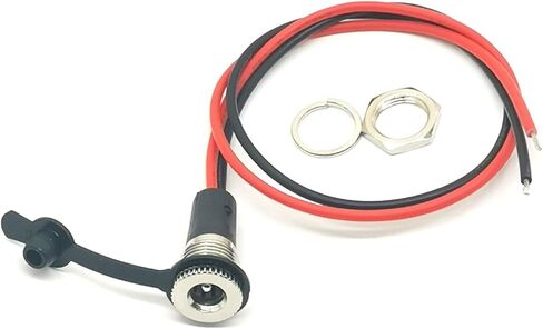 5 حزمة 5.5 × 2.1 مم تيار مستمر مقبس متفرع الطاقة الخيوط أنثى لوحة جبل موصل محول 10A DC-099 مقبس سلك الطاقة مع قابس مقاوم للغبار in Saudi Arabia