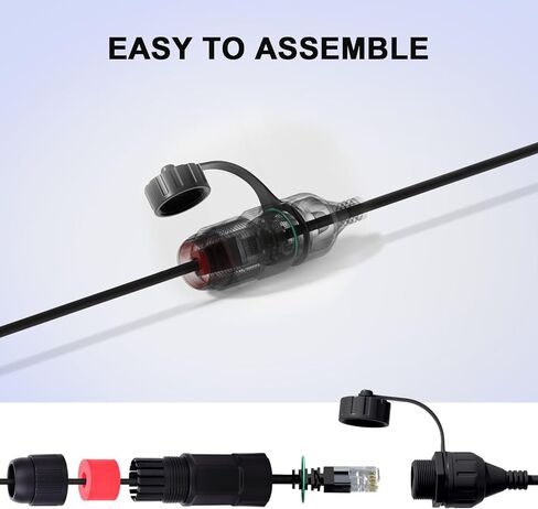 قابس كابل SPX إلى محولات RJ45: متوافق مع موصلات أنثى كابل RJ45 من Starlink لملحقات الجيل الثاني من الأطباق وجهاز التوجيه Starlink in Kuwait