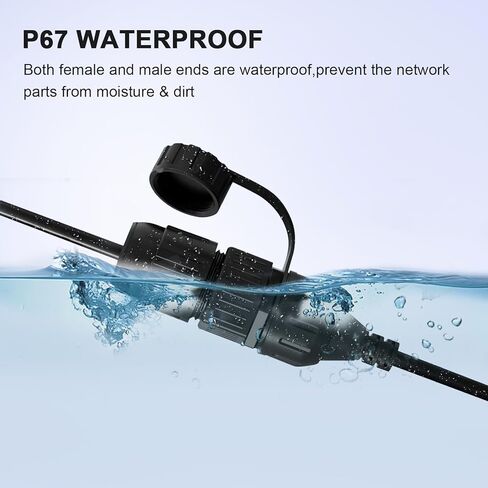 قابس كابل SPX إلى محولات RJ45: متوافق مع موصلات أنثى كابل RJ45 من Starlink لملحقات الجيل الثاني من الأطباق وجهاز التوجيه Starlink in Kuwait