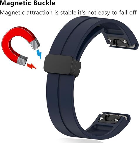 22mm Watch Straps, Silicone QuickFit Watchband For Garmin Fenix 7 6 Pro 5 5X Plus 5S Smartwatch Wristbands Bracelet with Garmin Forerunner 965 955 945 bands… in Saudi Arabia