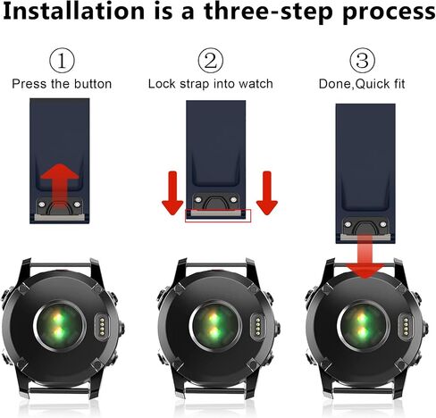 22mm Watch Straps, Silicone QuickFit Watchband For Garmin Fenix 7 6 Pro 5 5X Plus 5S Smartwatch Wristbands Bracelet with Garmin Forerunner 965 955 945 bands… in Saudi Arabia