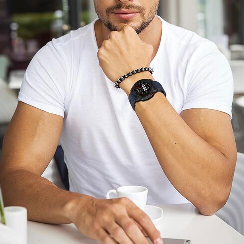 22mm Watch Straps, Silicone QuickFit Watchband For Garmin Fenix 7 6 Pro 5 5X Plus 5S Smartwatch Wristbands Bracelet with Garmin Forerunner 965 955 945 bands… in Saudi Arabia