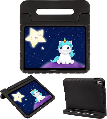 HDE iPad 10th Generation Case for Kids Shockproof iPad Cover 10.9 inch with Multi Angle Viewing Handle Stand Black in Kuwait