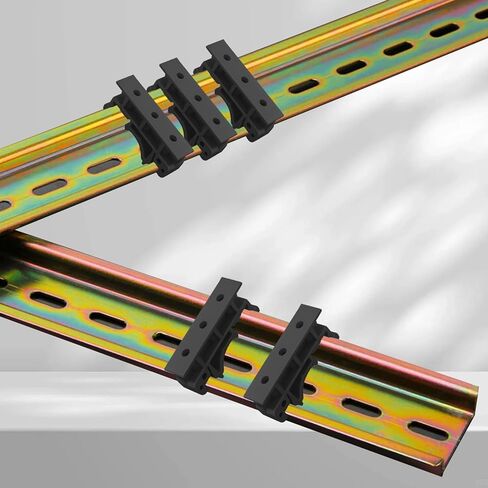 10 Sets 35mm PCB DIN C45 Rail Adapter Circuit Board Mounting Bracket Stand Carrier Din Rail Mount PCB Holder for Electronic Switching Devices (Green) in Saudi Arabia