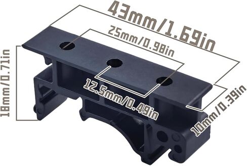 10 Sets 35mm PCB DIN C45 Rail Adapter Circuit Board Mounting Bracket Stand Carrier Din Rail Mount PCB Holder for Electronic Switching Devices (Green) in Saudi Arabia