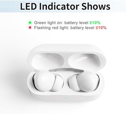Air pod Pro Case Compatible Charger Case Replacement with 660mAh Wireless Charging Case No Earbuds, White in Saudi Arabia