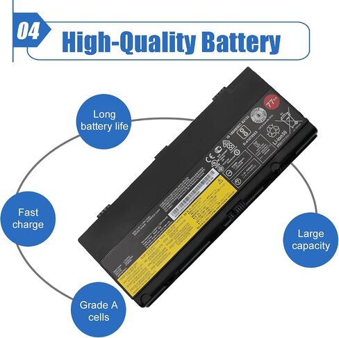 بطارية الكمبيوتر المحمول Dentsing L17L6P51 SB10K97635 01AV496 (11.25V 90Wh/8000mAh) متوافقة مع Lenovo P50 P51 P52 00NY490 00NY493 Series Notebook 01AV495 SB10H45075 SB10H45078 77++ in Saudi Arabia